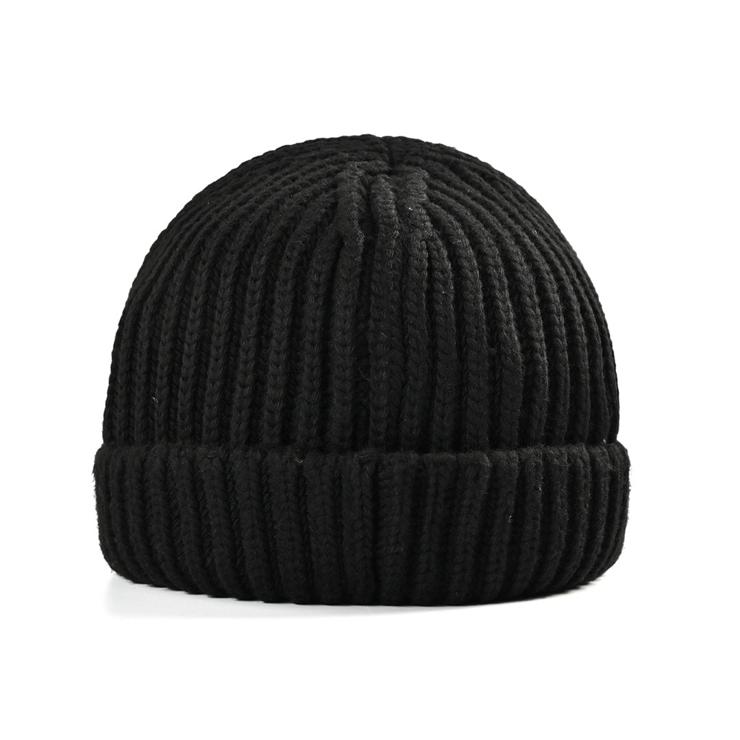 Black knitted hat