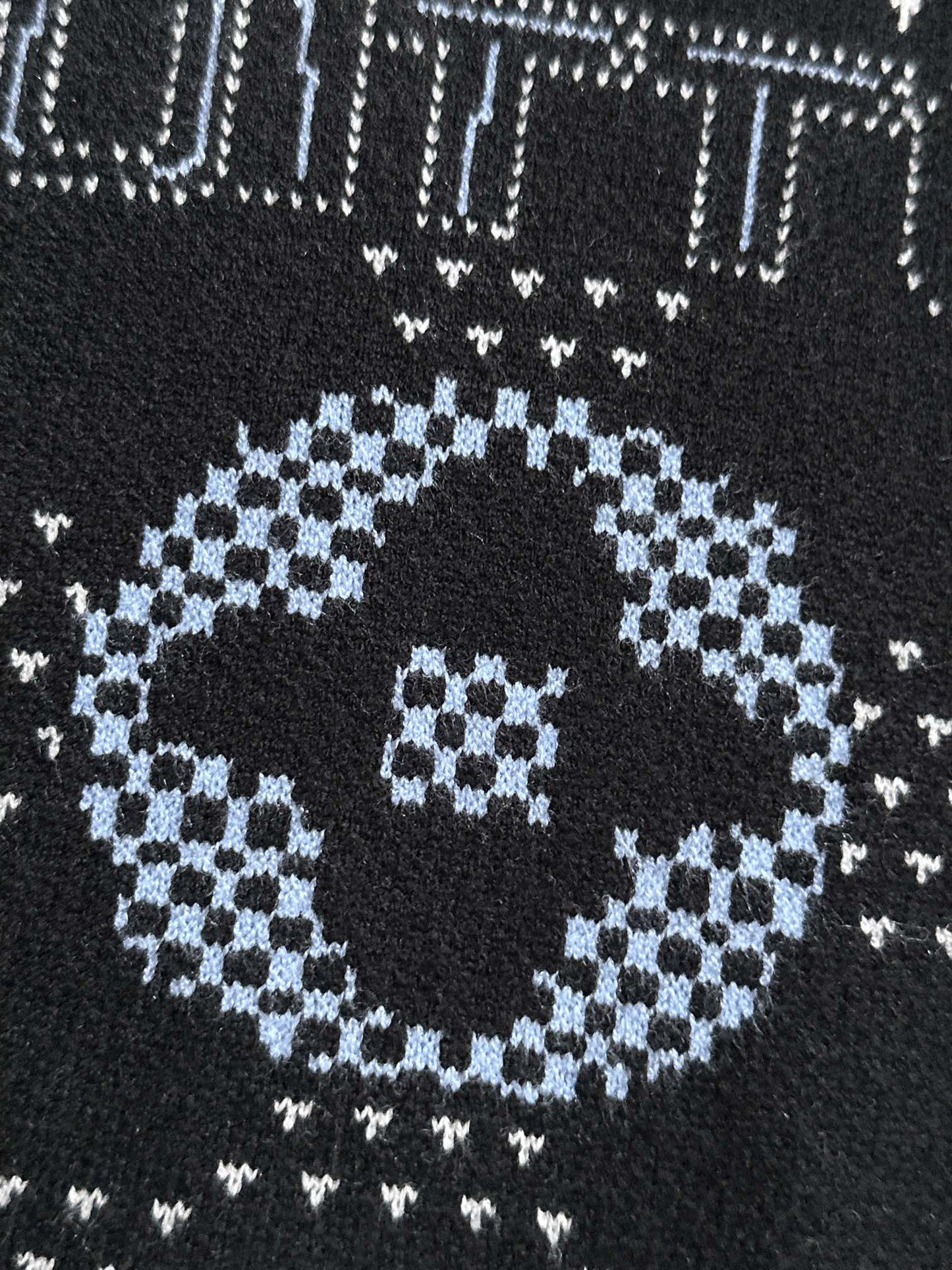 ALL OVER LOGO JACQUARD SWEATER