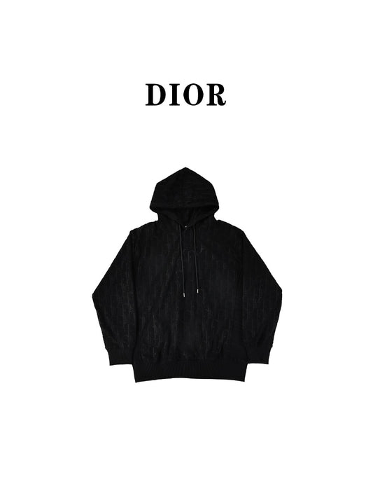 Presbyopic dark pattern hooded sweatshirt