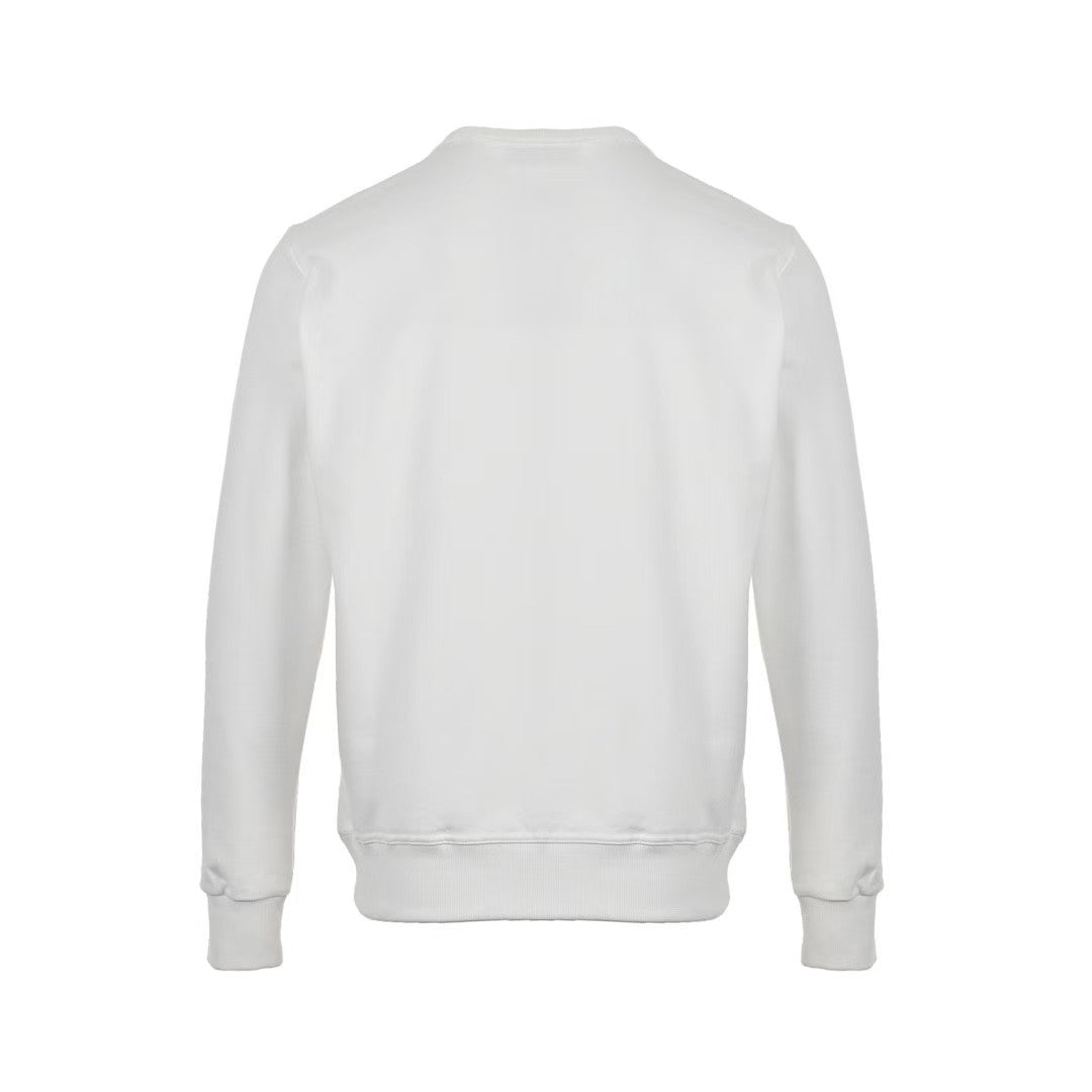 crew neck sweatshirt with patch label