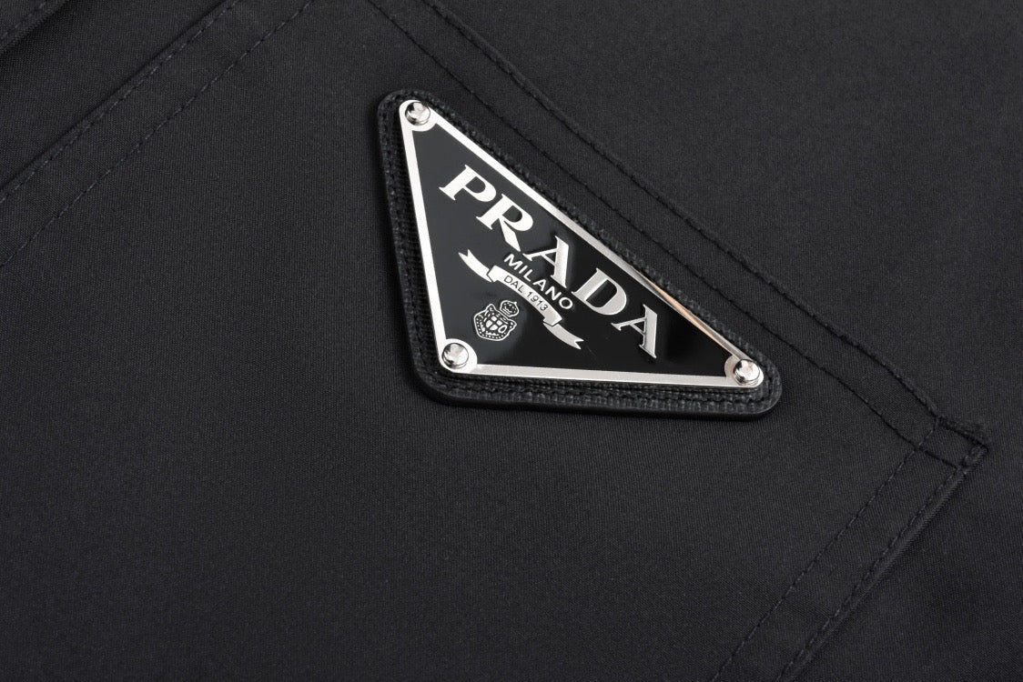 triangle logo work jacket