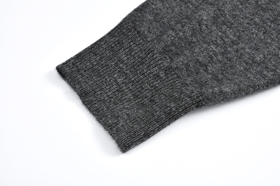 Lapel cashmere sweater