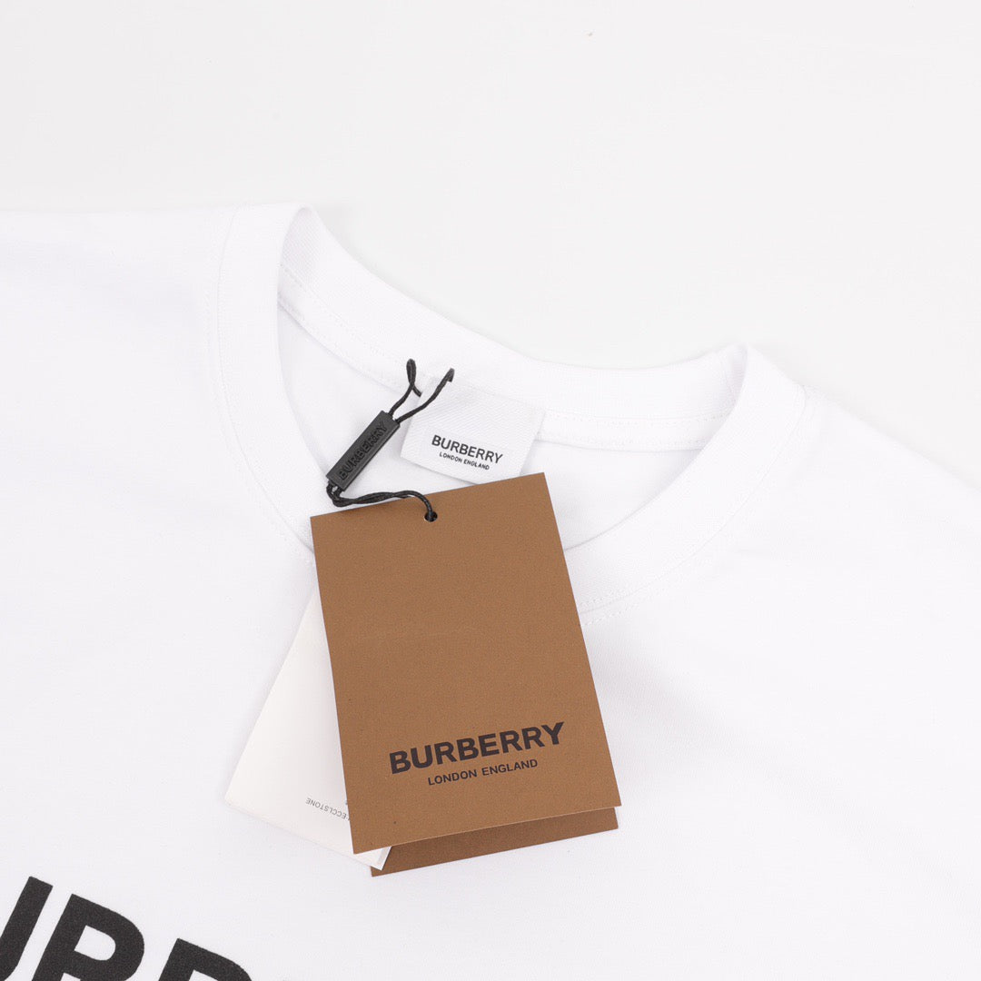 White Logo Short Sleeve Knit T-Shirt