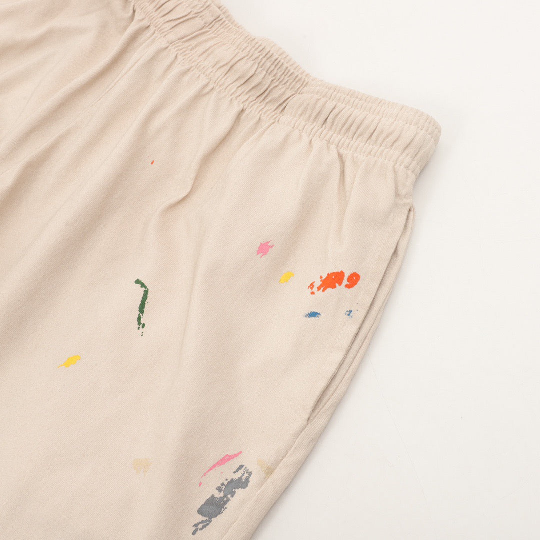 Ink-splashed shorts