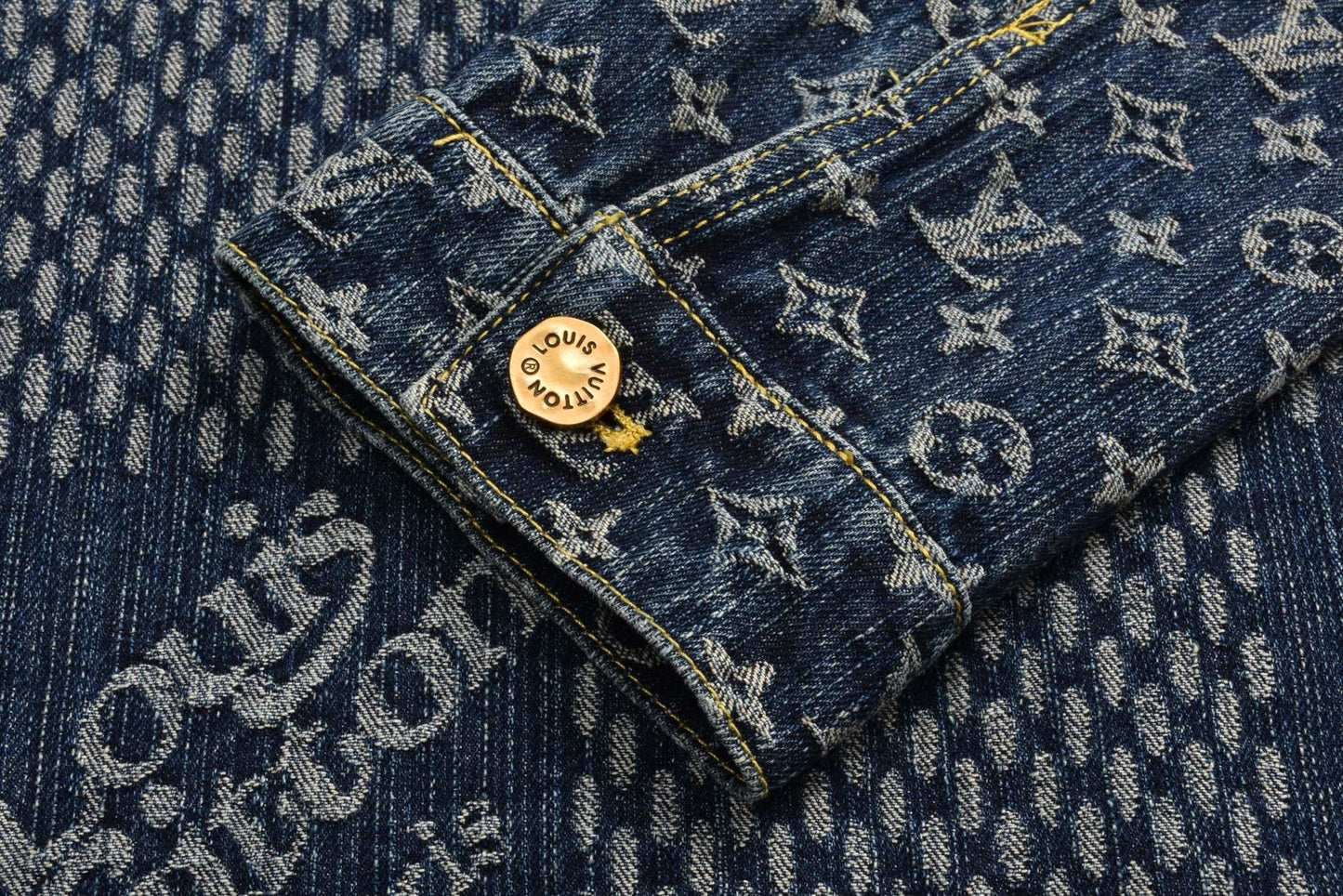 Joint jacquard denim jacket