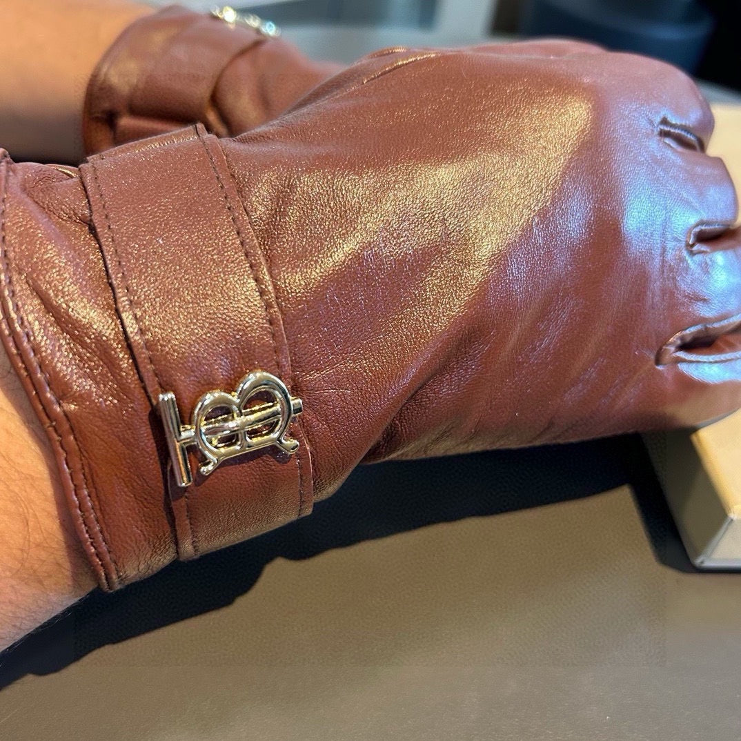 leather gloves