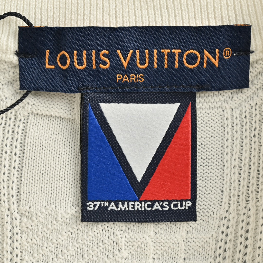 America's Cup jacquard knit short sleeves